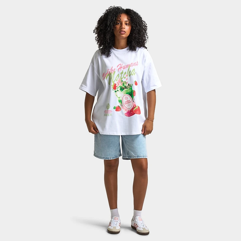 Unlike Humans Women's Matcha Tee / Optic White
