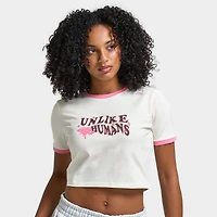 Unlike Humans Women's Wave Slim T-shirt / Tofu