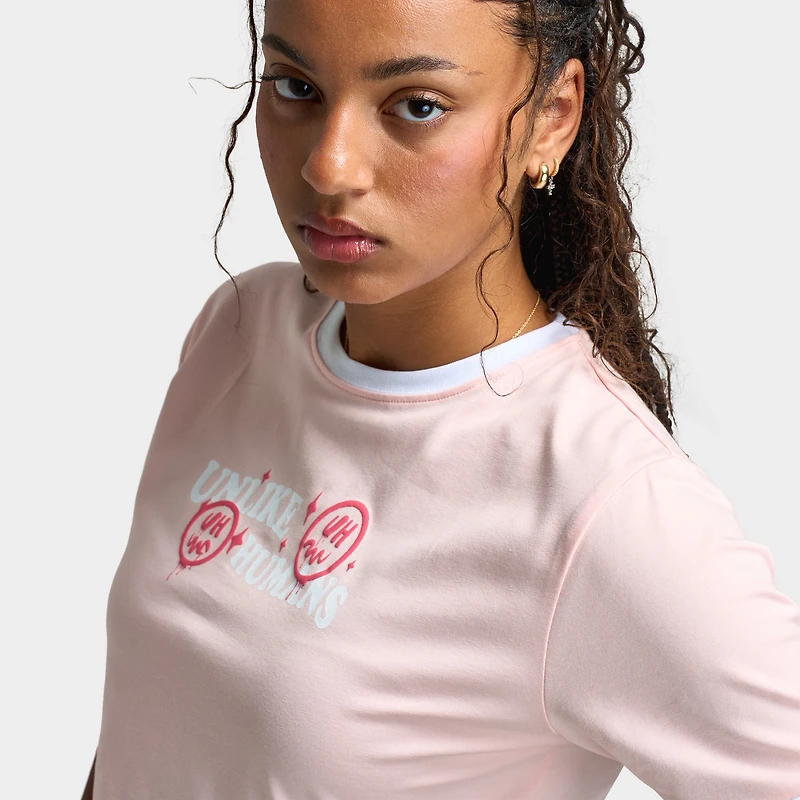 Unlike Humans Women's Slim Tee / Blossom