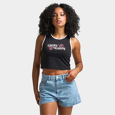 Unlike Humans Women's Tank Black / White