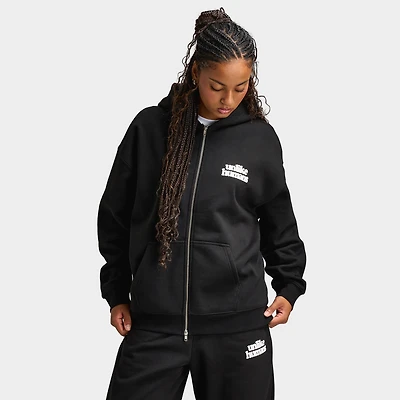Unlike Humans Women's Bubble Full Zip Hoodie / Black