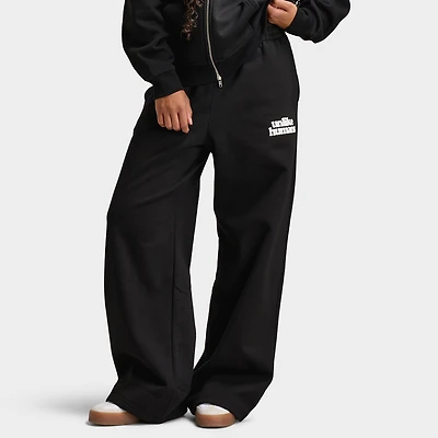 Unlike Humans Women's Bubble Wide Leg Joggers / Black