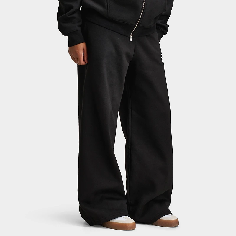 Unlike Humans Women's Bubble Wide Leg Joggers / Black