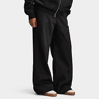 Unlike Humans Women's Bubble Wide Leg Joggers / Black