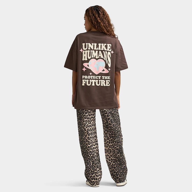 Unlike Humans Women's Protect Tee / Brown
