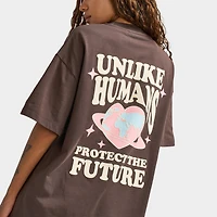 Unlike Humans Women's Protect Tee / Brown