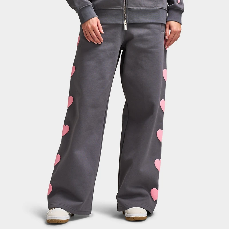 Unlike Humans Core Heart Wide Leg Pant / Castlerock