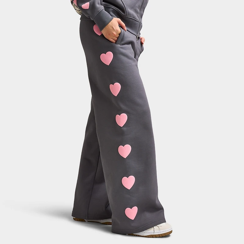 Unlike Humans Core Heart Wide Leg Pant / Castlerock