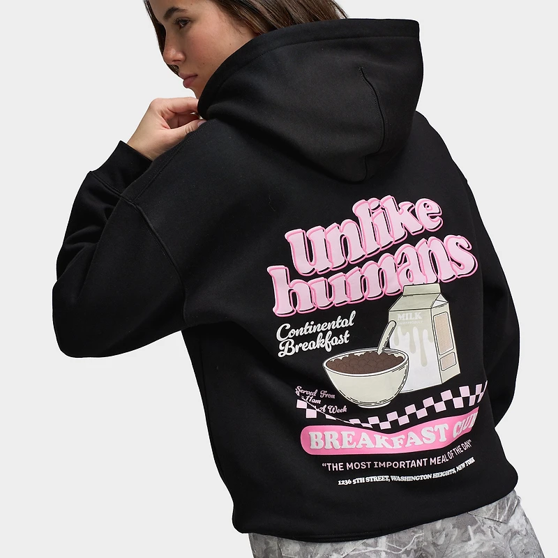Unlike Humans Femmes Chandail à capuchon Cereal / Noir
