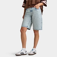 Unlike Humans Human Jort / Rhinestone Extra Light Wash