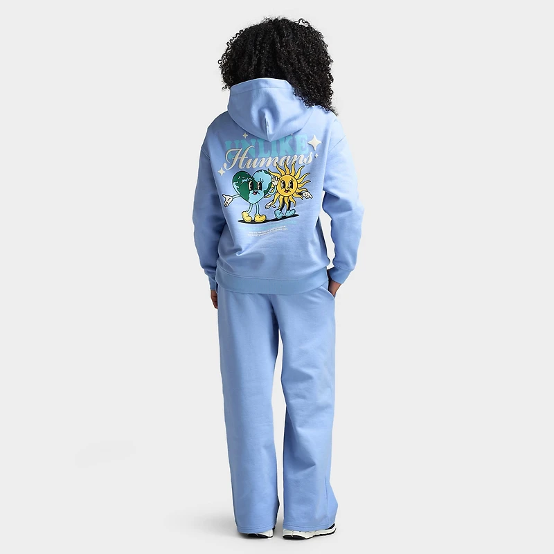 Unlike Humans Sun Hoodie / Blue