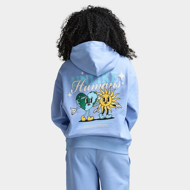 Unlike Humans Sun Hoodie / Blue