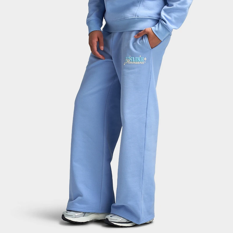Unlike Humans Grow Wide Leg Joggers / Blue