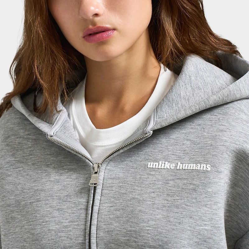 Unlike Humans Bemis Full Zip / Light Grey Marl