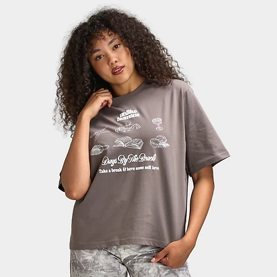 Unlike Humans Women's Beach Bar T-Shirt / Organic Gray