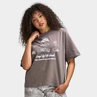 Unlike Humans Women's Beach Bar T-Shirt / Organic Gray