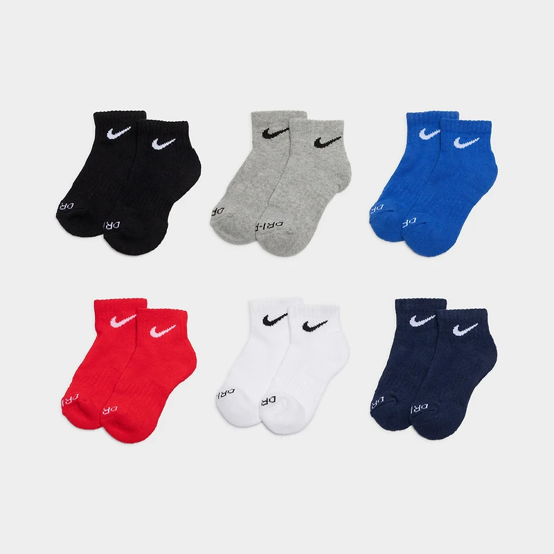 Nike Children's Performance Ankle Socks (6 PK) / Multi