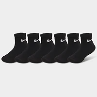 Nike Children's Performance Ankle Socks (6 PK)/ Black