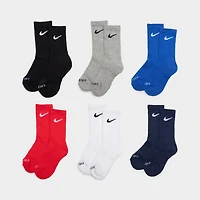 Nike Children's Performance Crew Socks (6 Pack) / Multi