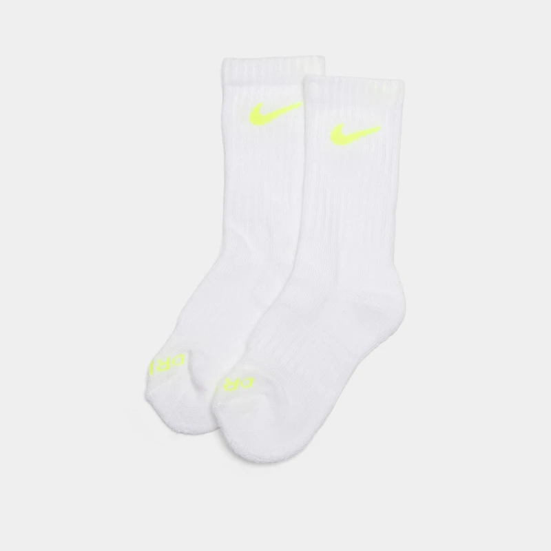 Nike Children's Performance Crew Socks (6 PK) White / Multi