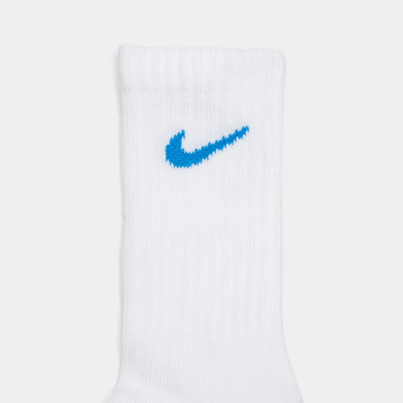 Nike Children's Performance Crew Socks (6 PK) White / Multi