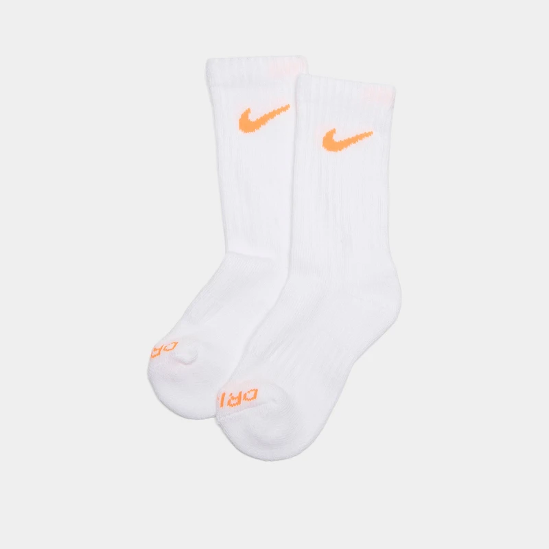 Nike Children's Performance Crew Socks (6 PK) White / Multi