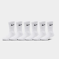 Nike Children's Performance Basic Crew Socks (6 PK) / White