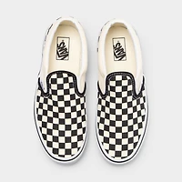 Vans Juniors' Checkerboard Classic Slip-On Black / White