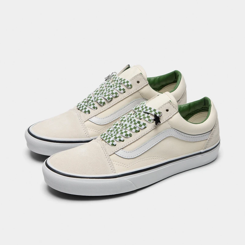 Vans Old Skool Marshmallow / Green Charms