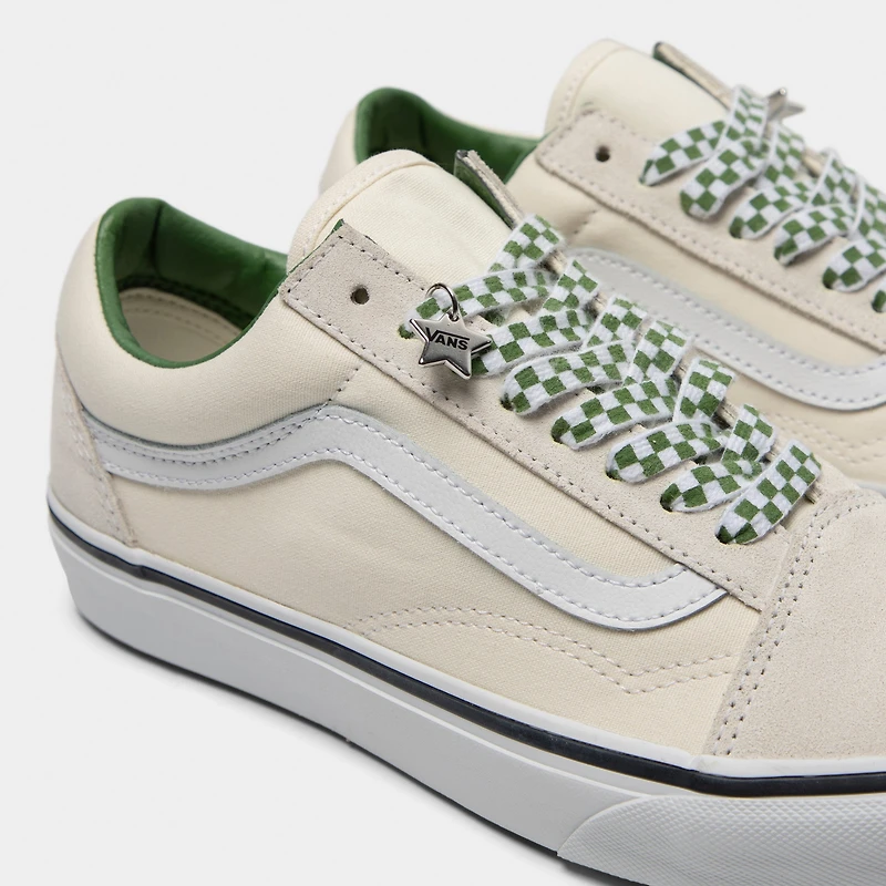 Vans Old Skool Marshmallow / Green Charms