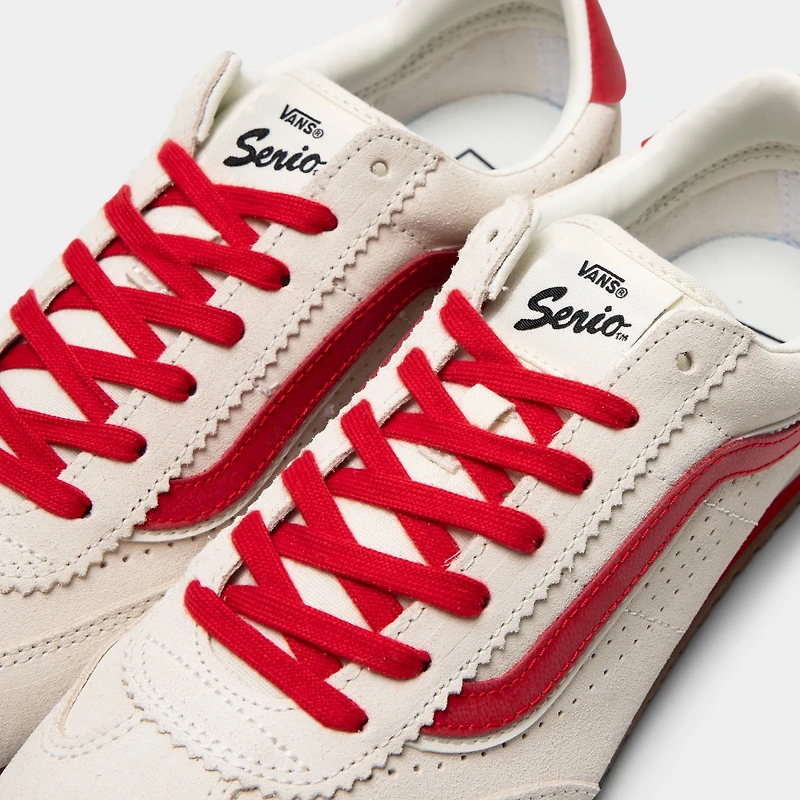 Vans Super Lowpro Suède Guimauve / Rouge Racing