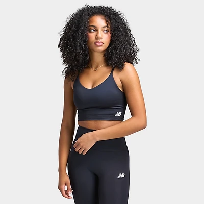 New Balance Femmes Brassière à Logo Dock / Noir