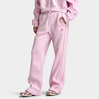 New Balance Women's Piping Straight Leg Joggers / Light Raspberry