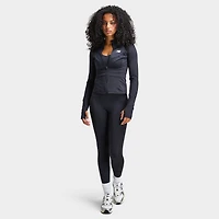New Balance Femmes Logo Chandail à  manches longues zippé / Noir
