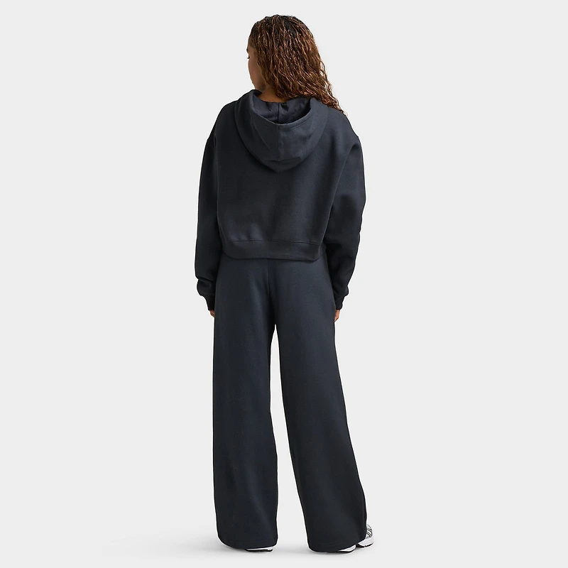 New Balance Athletic Crop Fullzip Hoodie / Black