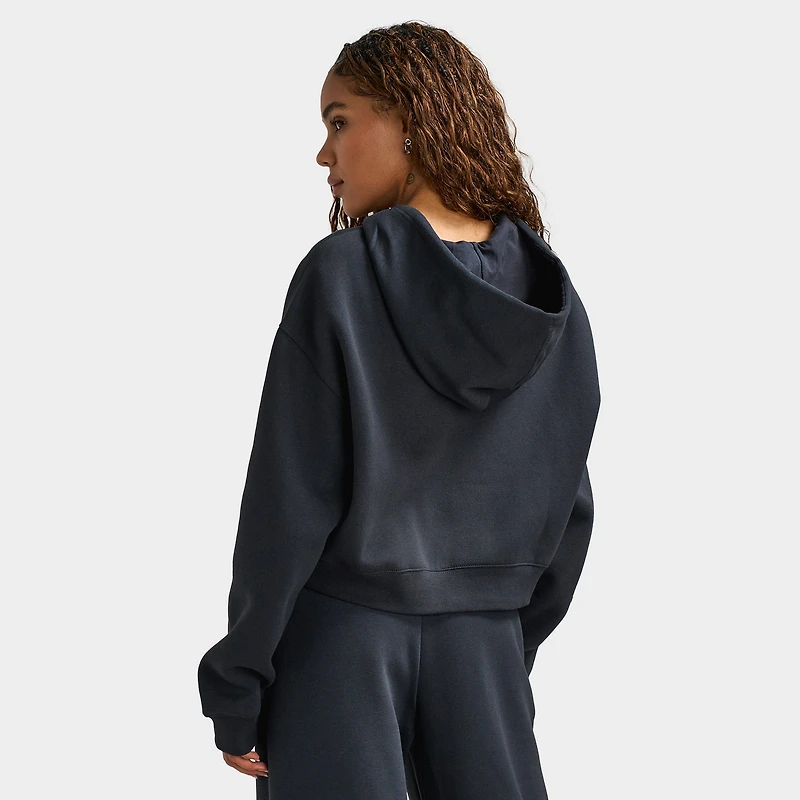 New Balance Athletic Crop Fullzip Hoodie / Black