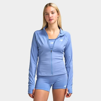 New Balance Veste zippée intégrale / Bleu Beau Temps