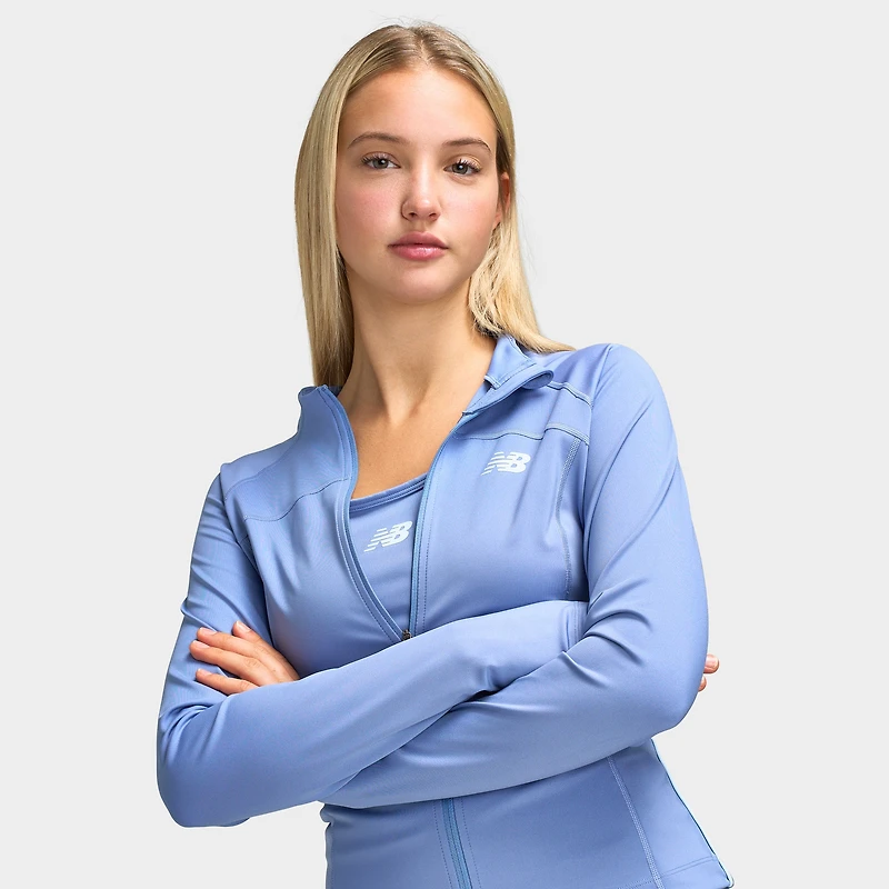 New Balance Veste zippée intégrale / Bleu Beau Temps