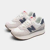 New Balance Women's WL574ZQA Moonbeam / Sea Salt