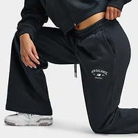 New Balance Femmes Pantalon Joggers athlétiques à jambes larges / Noir