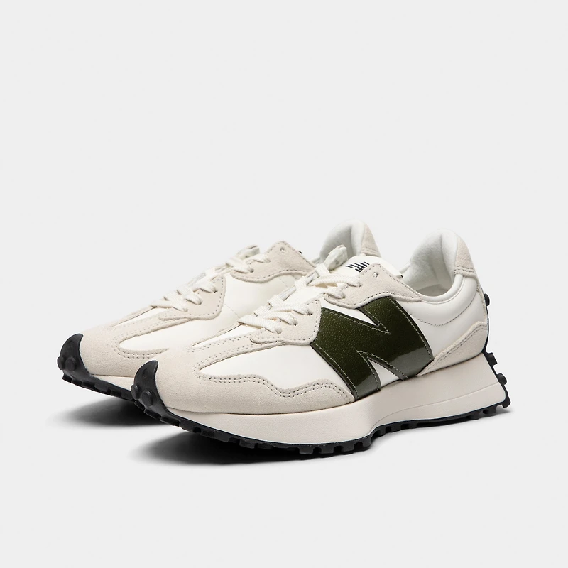 New Balance Femme 327 Blanc / Vert Foncé