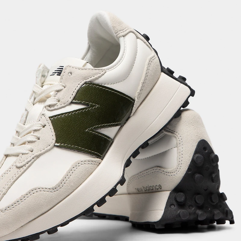 New Balance Femme 327 Blanc / Vert Foncé