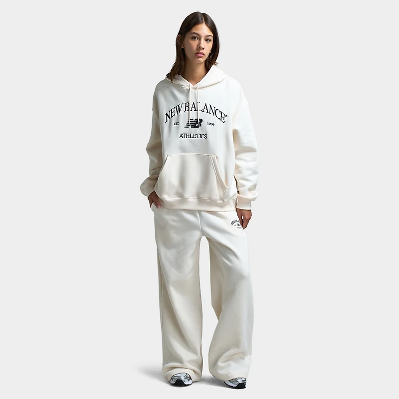New Balance Women's Athletic Pullover Hoodie / Permafrost