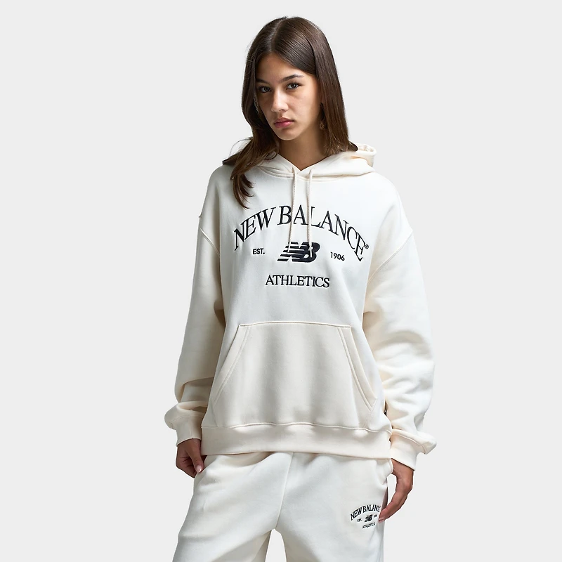 New Balance Women's Athletic Pullover Hoodie / Permafrost