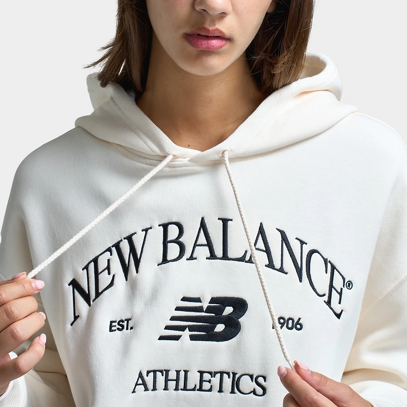 New Balance Women's Athletic Pullover Hoodie / Permafrost