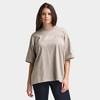 New Balance Femmes T-shirt Boyfriend Imprimé Graphique / Brun