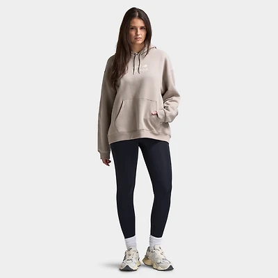 New Balance Women's Script Graphic Hoodie / Brown
