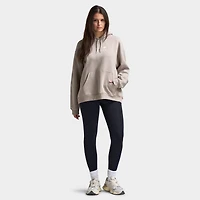 New Balance Women's Script Graphic Hoodie / Brown