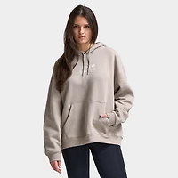 New Balance Femmes Chandail à Capuchon Motif Graphique / Brun