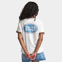 Mayfair Women's You Are Enough Fitted tee / White